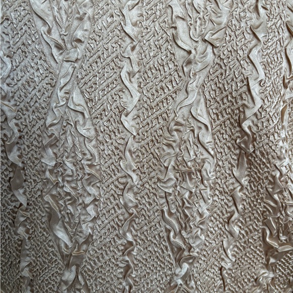 Essentials Textured Tan Button Down Shirt - Picture 4 of 5